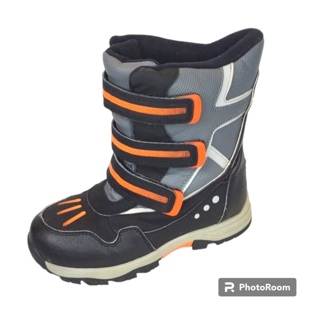Sporto "Big Air" Kids Winter Boot Black/Orange/Grey Size 2